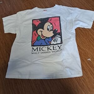 Disney Mickey Mouse White and Red Kids T-Shirt